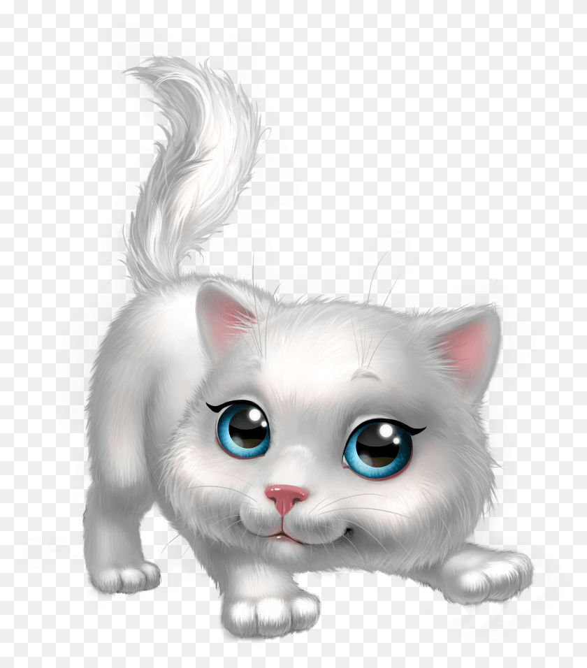 4154x4776 Cute White Kitten Clipart Image White Kitten Clipart HD PNG Download