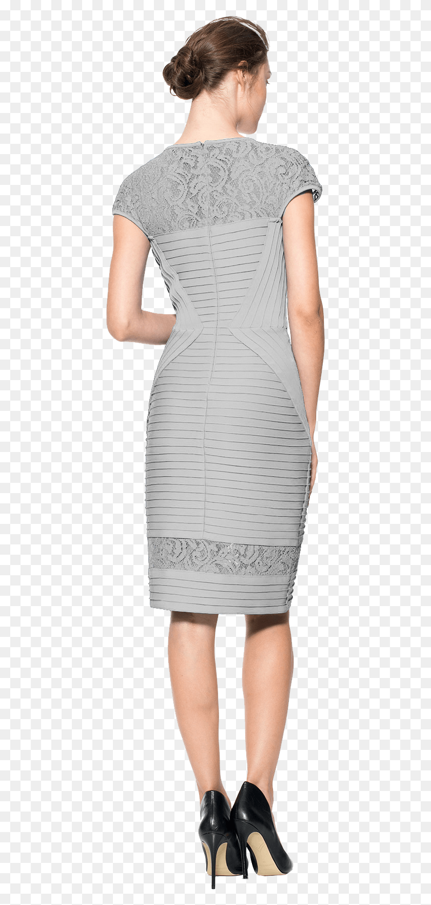 427x1702 Cutout Woman Gray 10 Back People People Crowd Woman Back, Clothing, Apparel, Person HD PNG Download
