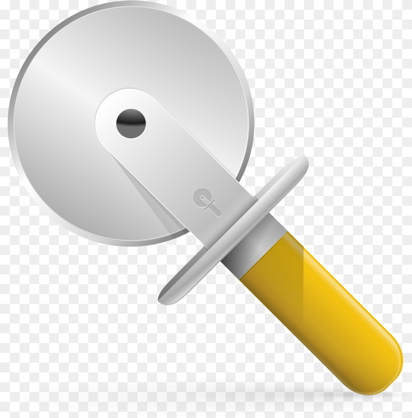 Cutter Icon Big Image Pizza Cutter Transparent Background, Cutlery PNG
