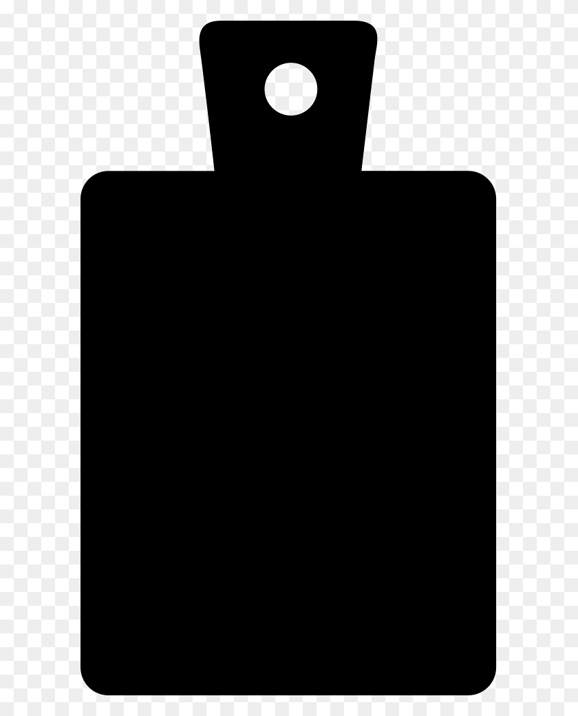 605x980 Разделочная Доска Черный Прямоугольный Силуэт Вывески С Инструментами, Портфель, Сумка Png Скачать