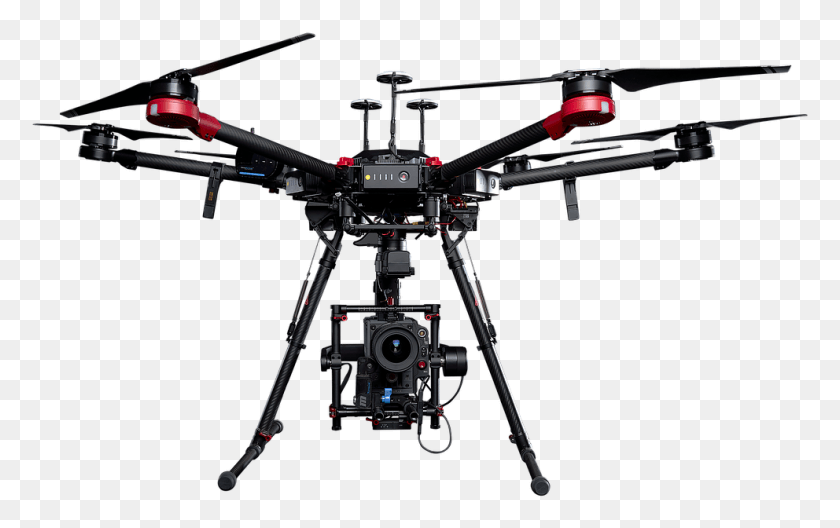 992x596 Cuttout Of Drone Dji, Tripod, Gun, Weapon HD PNG Download