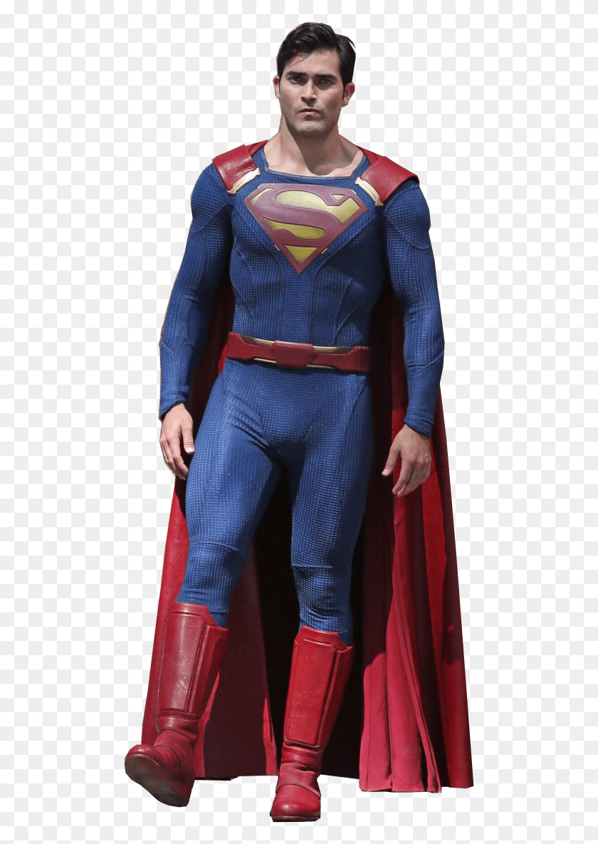 493x1125 Cw Superman Supergirl Cw Superman, Costume, Clothing, Apparel HD PNG Download