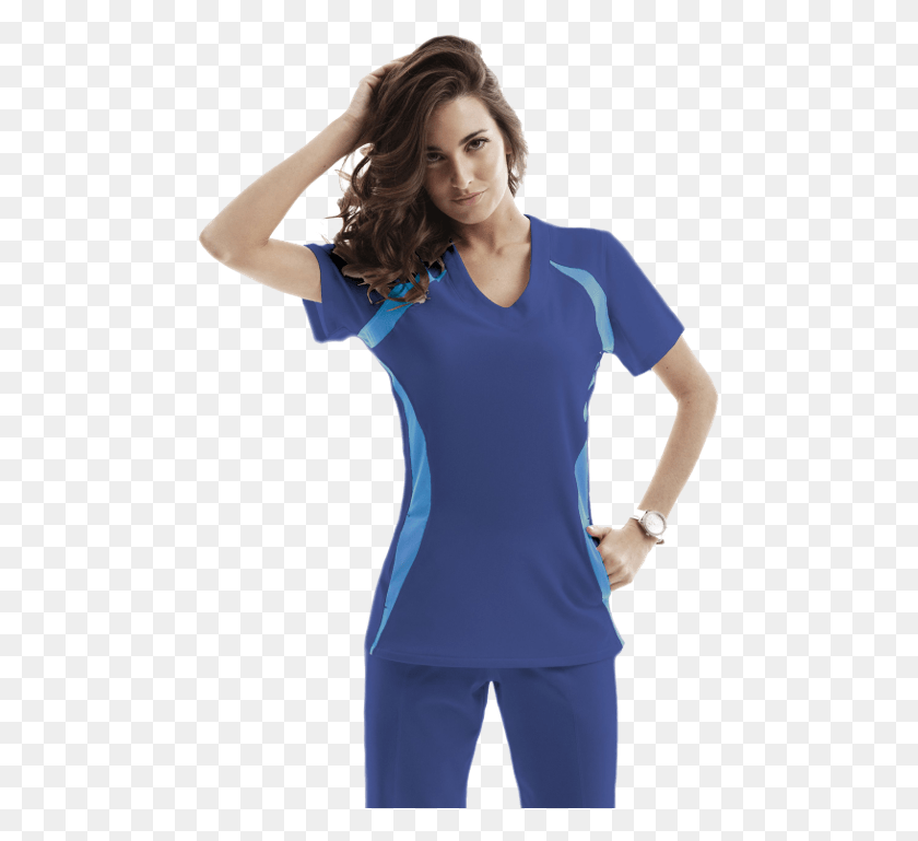 478x709 Cyan Et Bb Confort Total Pijamas Quirurgicas De Mujer, Clothing, Apparel, Female Hd Png
