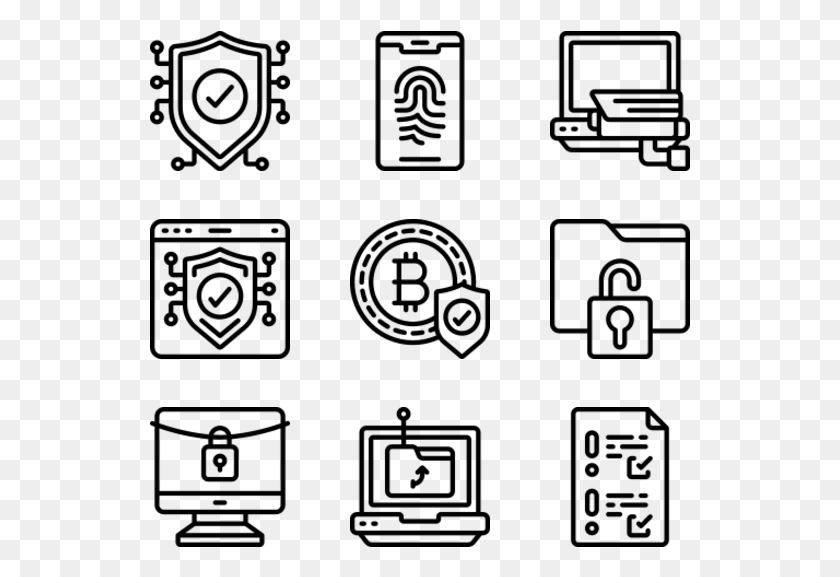 541x517 Cyber Security Adobe Icon Vector, Gray, World Of Warcraft HD PNG Download
