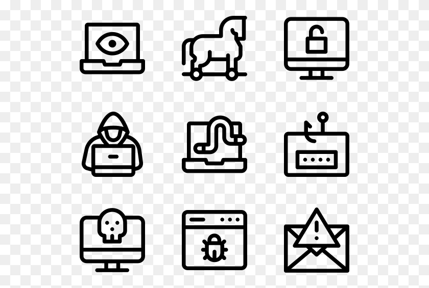 529x505 Cybercrimes Manufacturing Icons, Gray, World Of Warcraft HD PNG Download