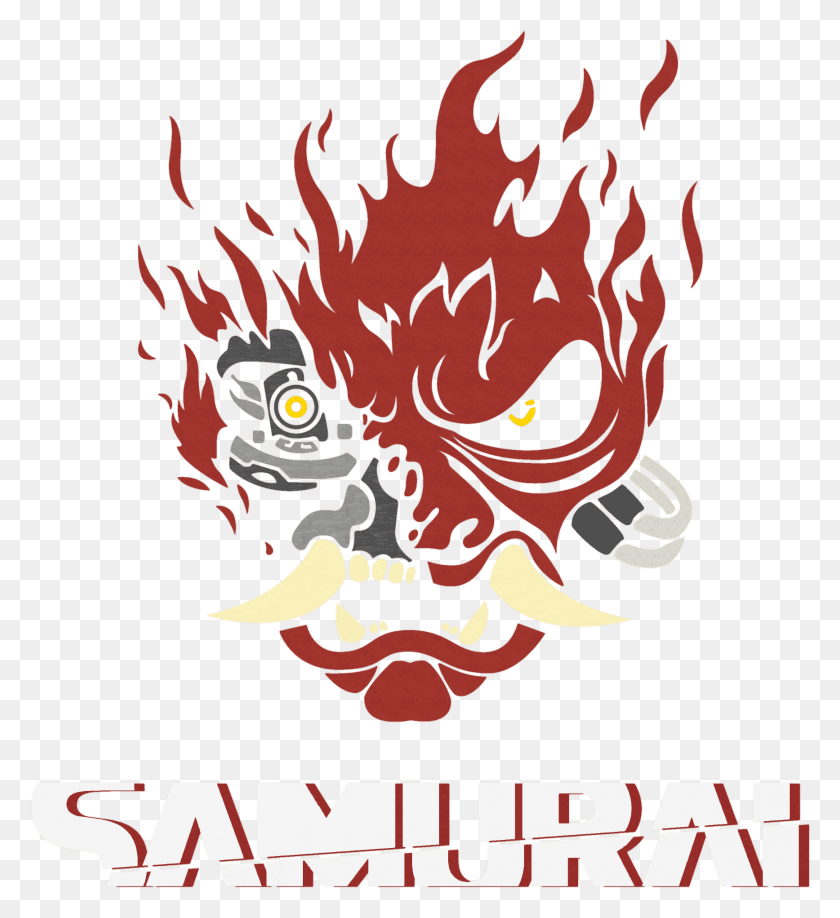 1735x1910 Cyberpunk 2077 Samurai Logo, Poster, Publicidad, Dragon Hd Png