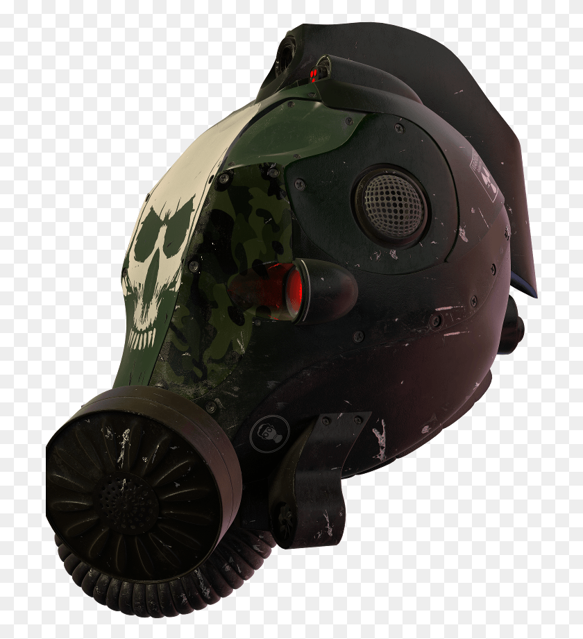 710x861 Cyberpunk Helmet Side Cannon, Clothing, Apparel, Crash Helmet Descargar Hd Png