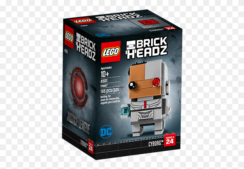 418x525 Cyborg Lego Brickheadz Cyborg, Text, Label, Machine HD PNG Download
