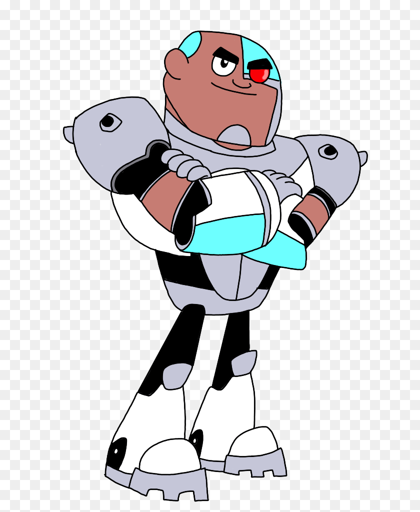 Cyborg Titans Go, Cartoon, Baby, Person, Face Sticker PNG