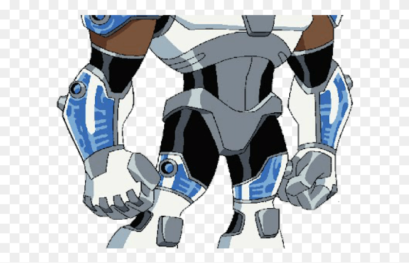 610x481 Cyborg Transparent Images Cyborg Teen Titans Character Sheet, Soccer Ball, Ball, Soccer HD PNG Download