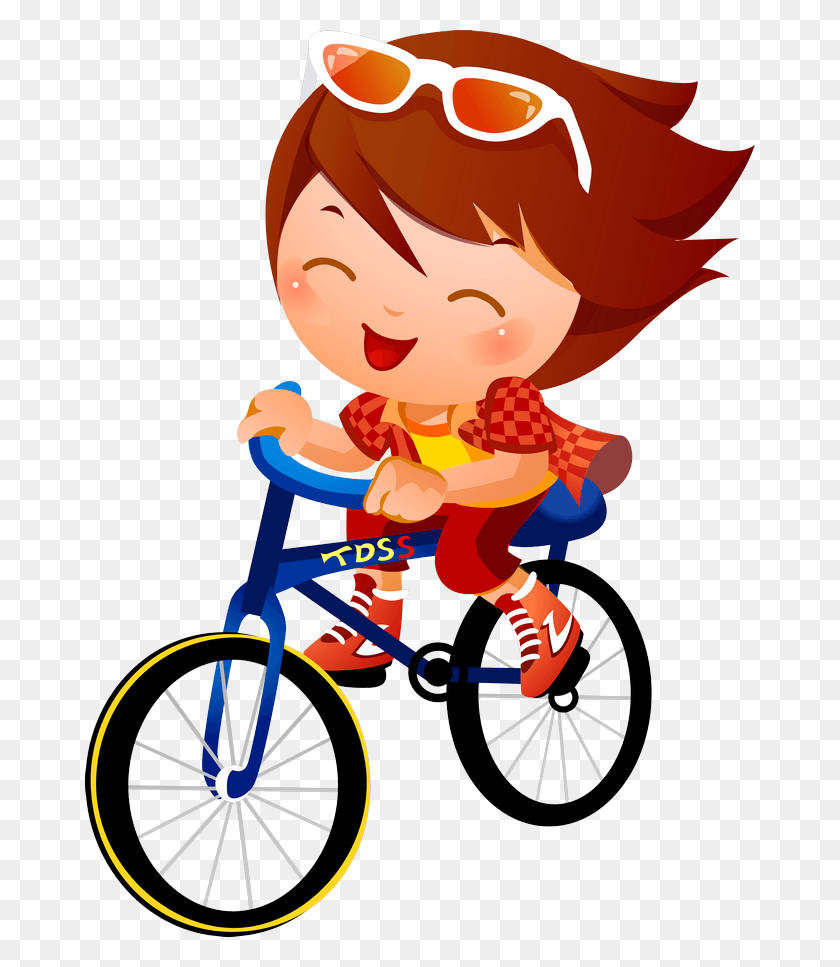 670x907 Cycling Clipart Transparent Kids Cycling Clip Art, Wheel, Machine, Bicycle HD PNG Download