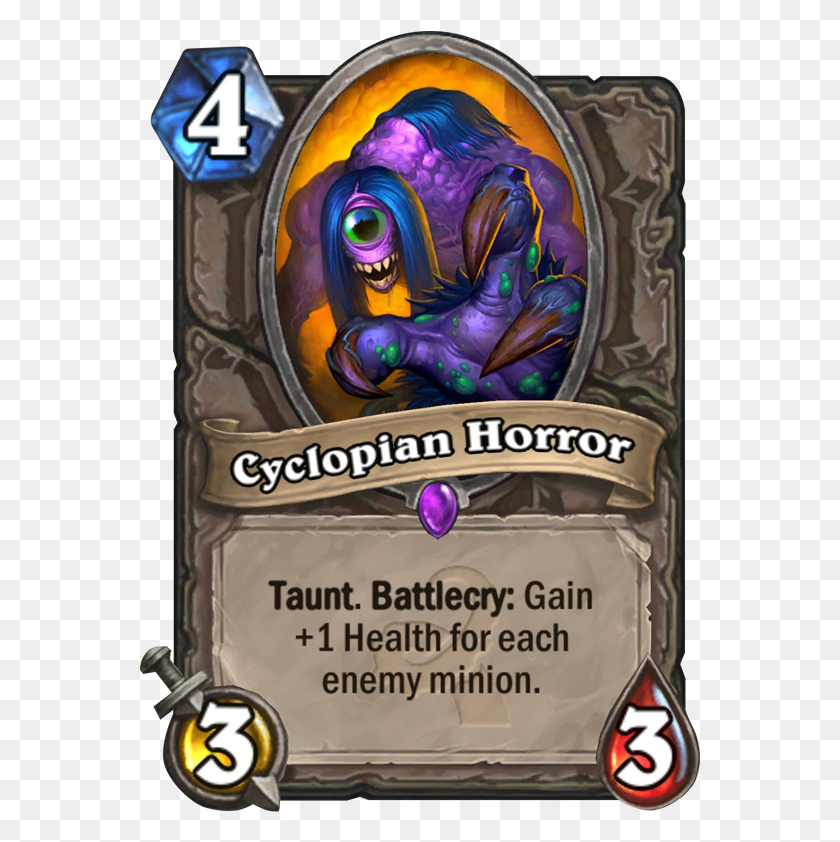 561x782 Cyclopian Horror Hearthstone Card, World Of Warcraft, Text, Sweets HD PNG Download