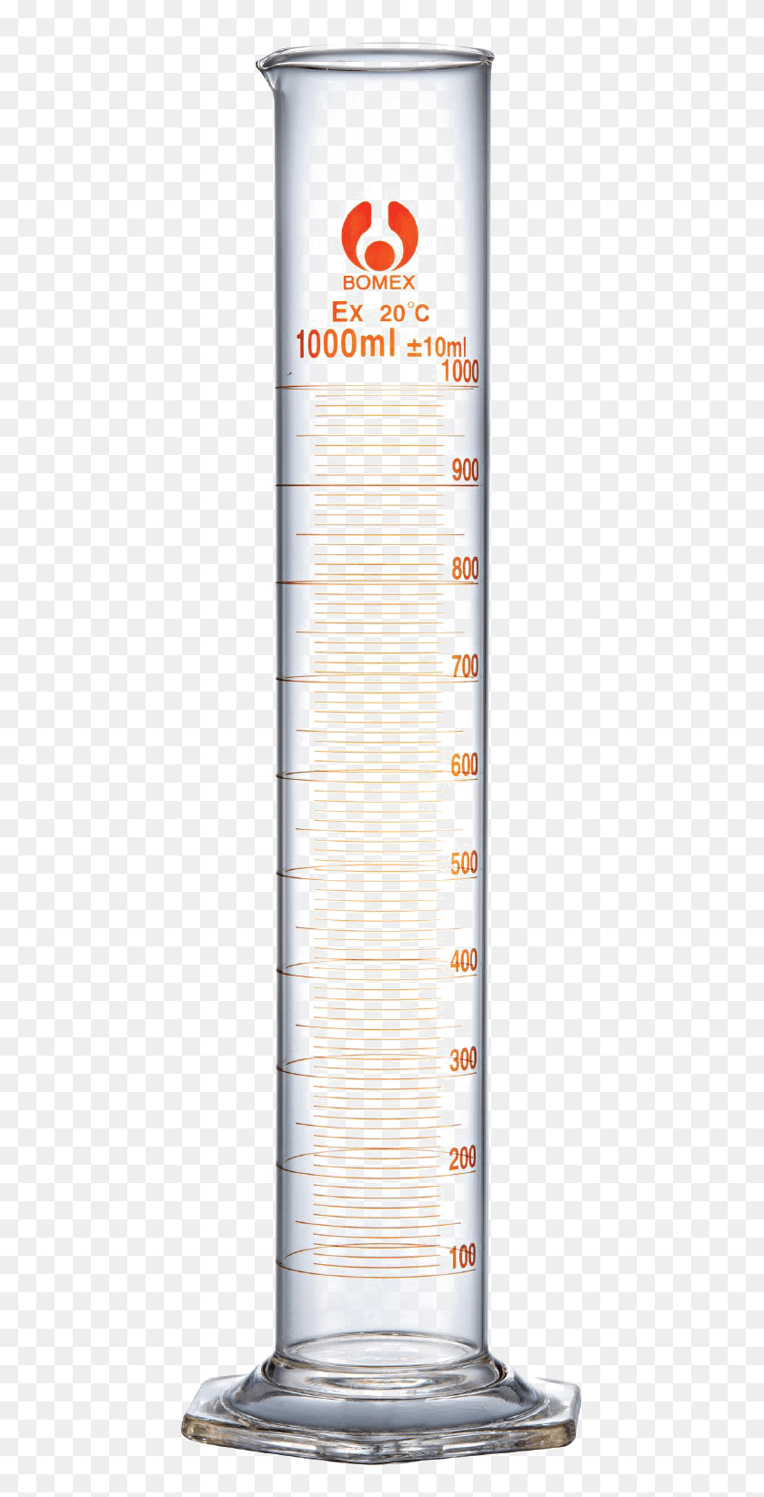 457x1585 Cylinder Transparent 10 Ml Graduated Cylinder, Text, Paper HD PNG Download