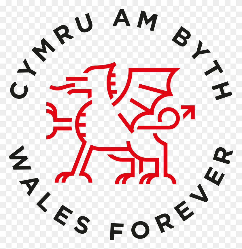 Cymru Am Byth Circle, Text, Number, Symbol HD PNG Download