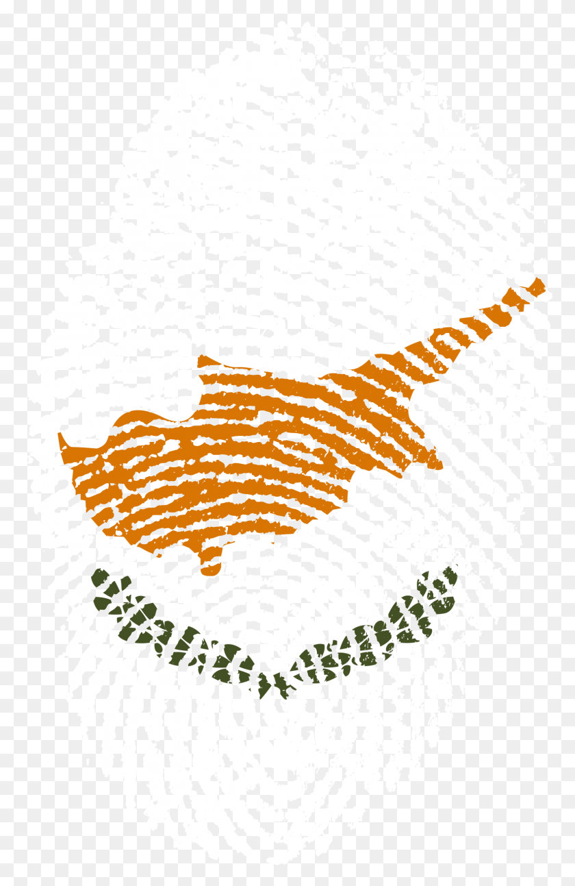 1573x2488 Флаг Кипра Отпечаток Пальца Страна 662110 Флаг Нигерии Отпечаток Пальца, Узор, Текст, Птица Hd Png Скачать