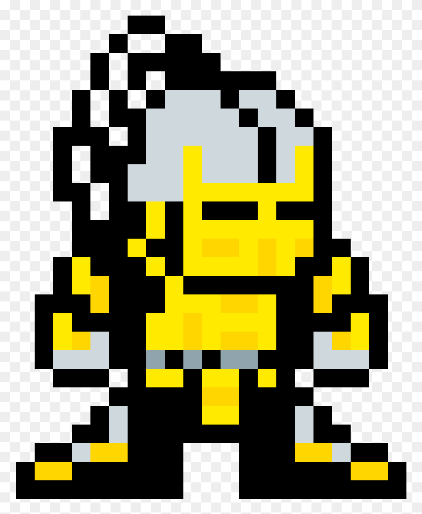 778x963 Сайракс Скорпион Mortal Kombat Pixel, Pac Man Hd Png Скачать