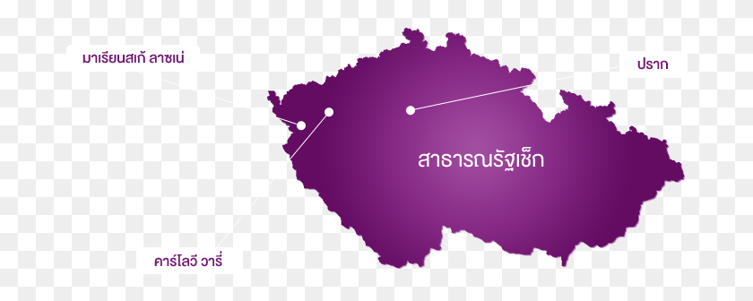 694x276 Чешская Республика Карта Вектор, Фиолетовый, На Открытом Воздухе, Природа Hd Png Скачать