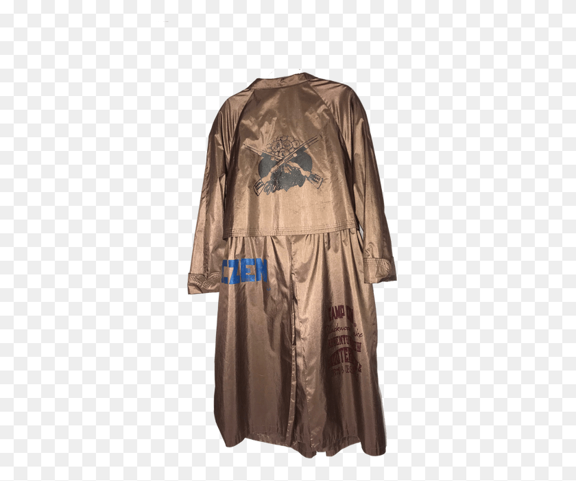 387x641 Czen Space Gold Extended Trench Coat Gown, Одежда, Одежда, Мода Hd Png Скачать