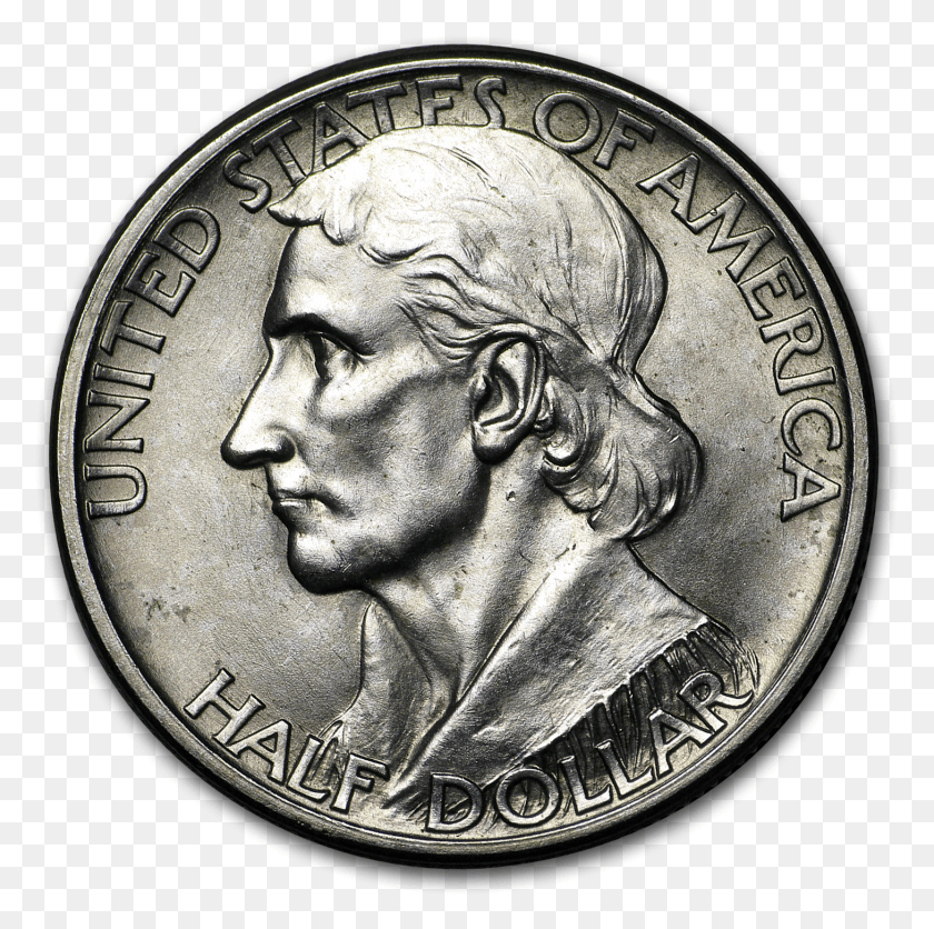 1458x1451 D Boone Commemorative Half Dollar Bu Quarter, Coin, Money, Nickel HD PNG Download