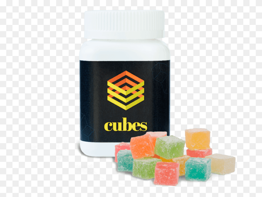 672x573 D Line Cubes Gumdrop, Food, Jar HD PNG Download