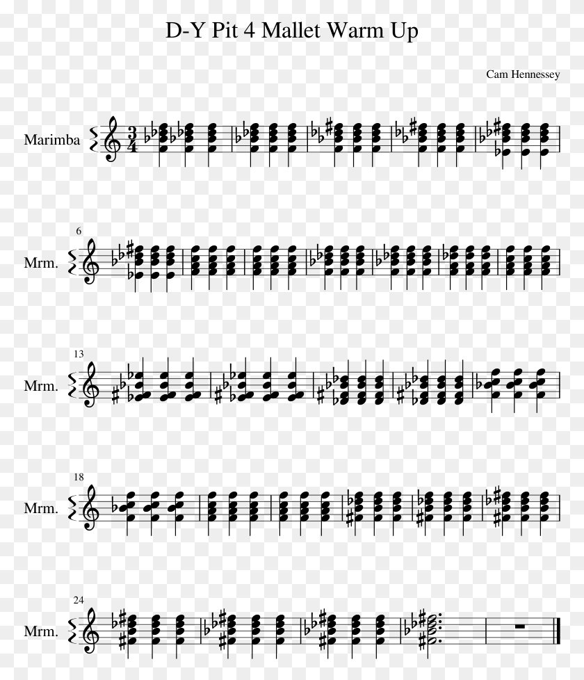773x918 D Y Pit 4 Mallet Warm Up Sheet Music Composed By Cam Faith Efy Lds Ukulele Chords Easy, Gray, World Of Warcraft HD PNG Download