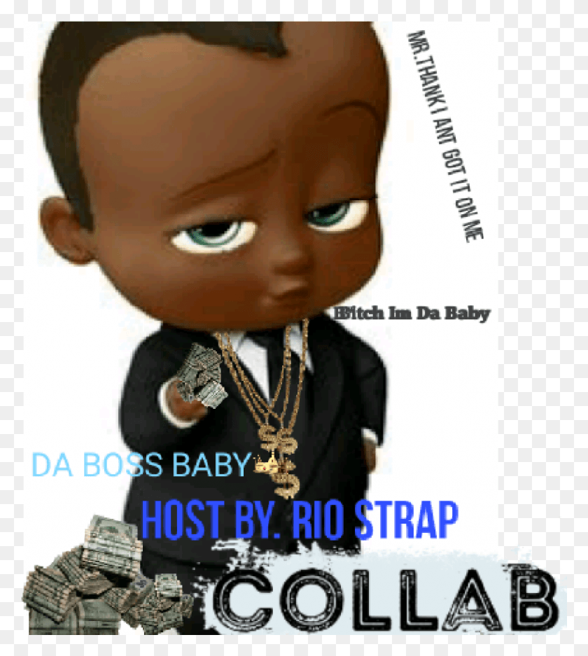 1246x1401 Da Boss Baby Rio Strap Front Cover African American Boss Baby, Toy, Doll, Person HD PNG Download