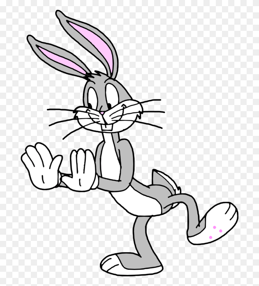709x866 Dab Drawing Bugs Bunny Bugs Bunny Dancing Drawing, Animal, Mammal, Wildlife HD PNG Download