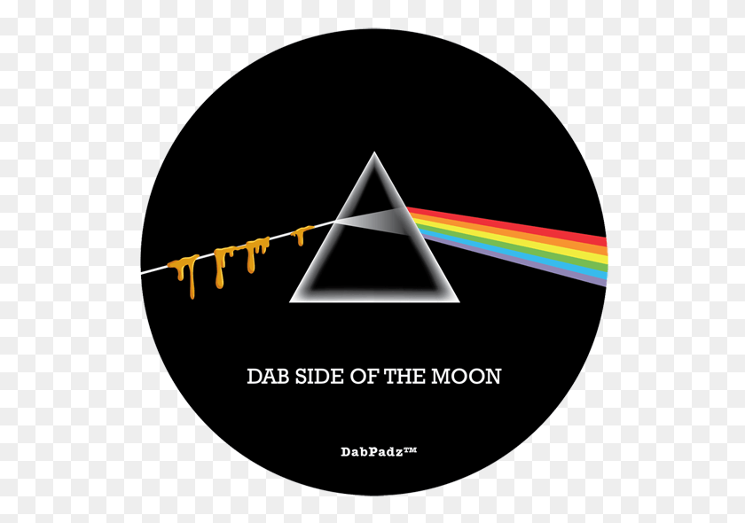 532x530 Dab Side Of The Moon Dab Pad Dark Side Of The Moon, Triangle HD PNG Download