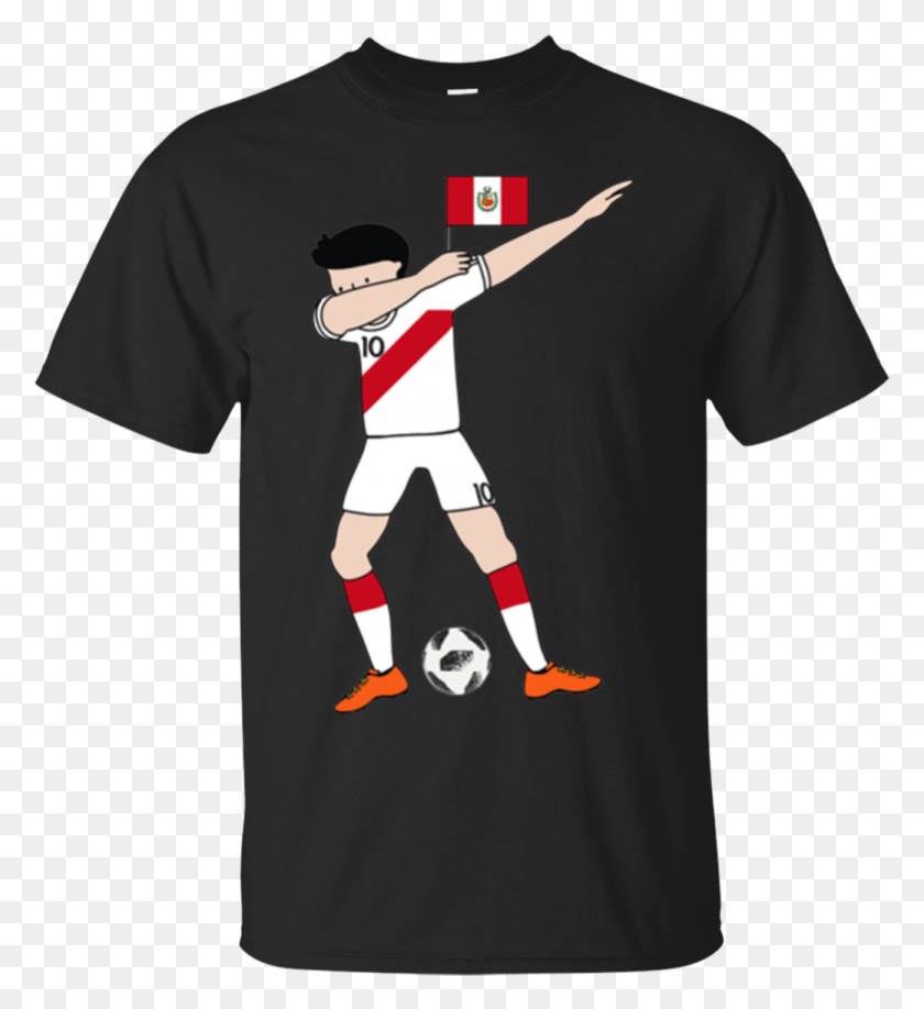 1039x1143 Dabbing Soccer Peru T Shirt Peruvian Football Flag Stranger Things And Harry Potter, Clothing, Apparel, T-shirt HD PNG Download