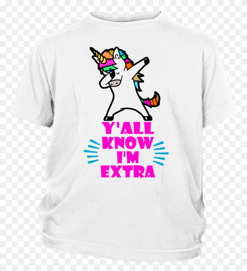 928x1025 Dabbing Unicorn Extra Youth White T Shirt 9 Years Old Birthday Gift Idea, Clothing, Apparel, T-shirt HD PNG Download