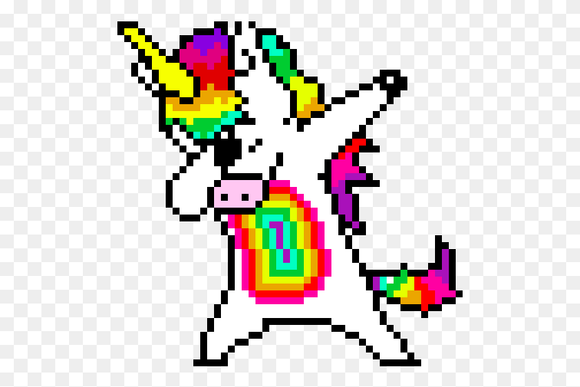 501x501 Dabbing Unicorn Pixel Art Dabbing Unicorn, Graphics, Rug HD PNG Download