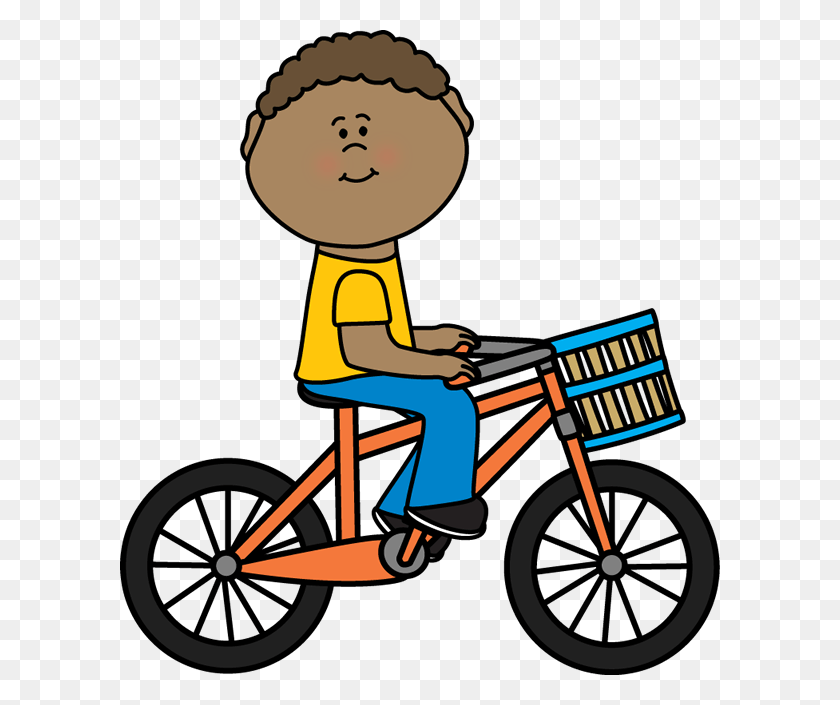 600x645 Dad Teaching Kid Riding Bike Clipart Boy On Bike, Bicycle, Vehicle, Transportation HD PNG Download