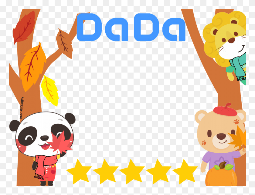 1200x900 Dada Manycam Border Autumn Dadaabc Characters, Outdoors, Nature, Text HD PNG Download