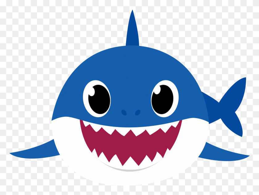 1991x1459 Descargar Png Daddy Shark Bebé Tiburón, Etiqueta, Texto, Vida Marina Hd Png