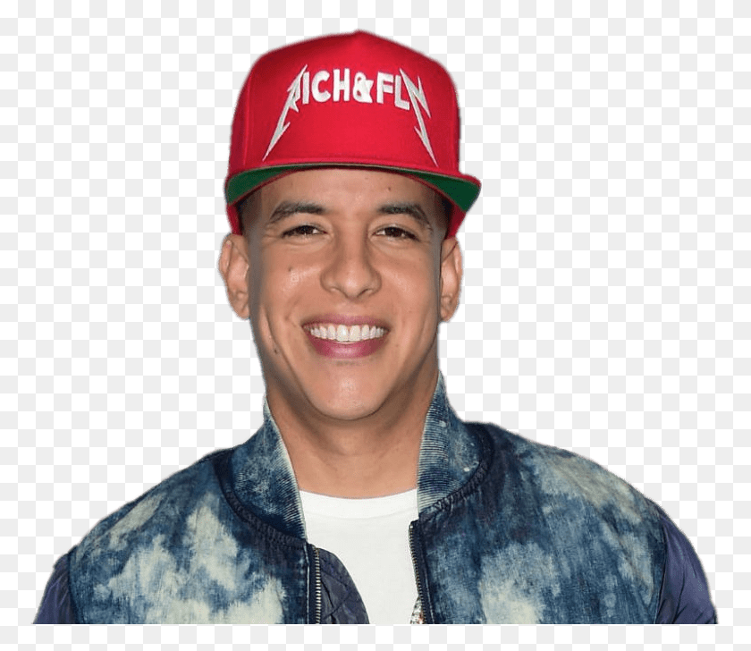773x668 Daddy Yankee Rich Amp Fly Cap Baseball Cap, Clothing, Apparel, Person HD PNG Download