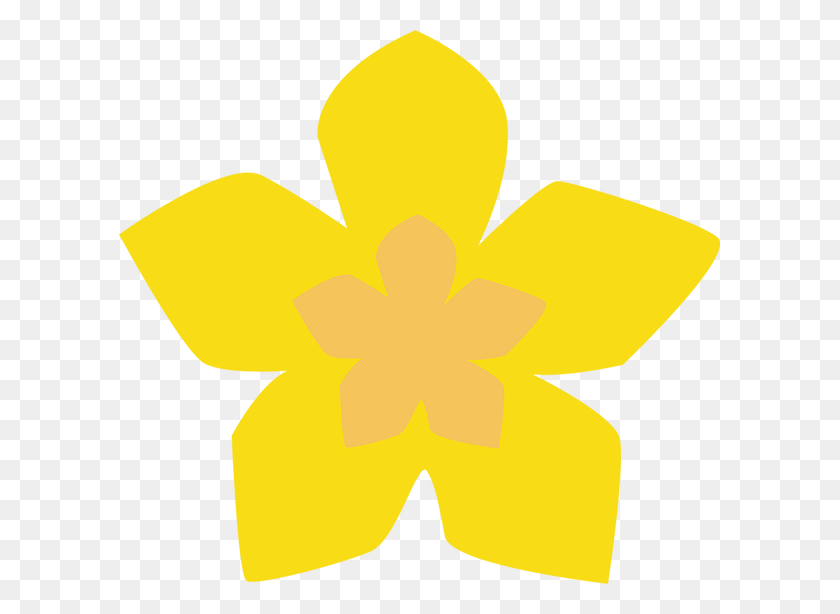 601x554 Daffodil Cross, Symbol, Star Symbol, Plant HD PNG Download