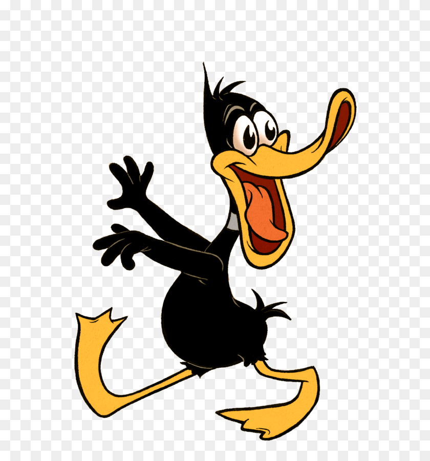 555x840 Daffy Duck Drawings Daffy Duck Old Version, Animal, Bird, Beak HD PNG Download