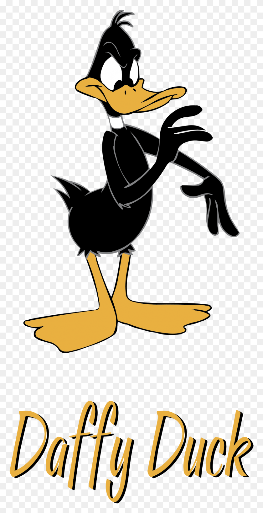 1085x2191 Daffy Duck Logo Прозрачный Daffy Duck Yazs, Птица, Животное, Плакат Hd Png Скачать