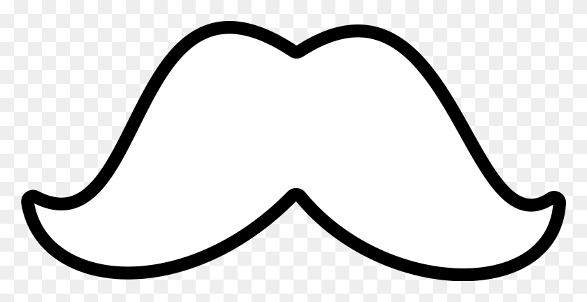 3301x1576 Dagi Clipground White Moustache, Mustache, Baseball Cap HD PNG Download