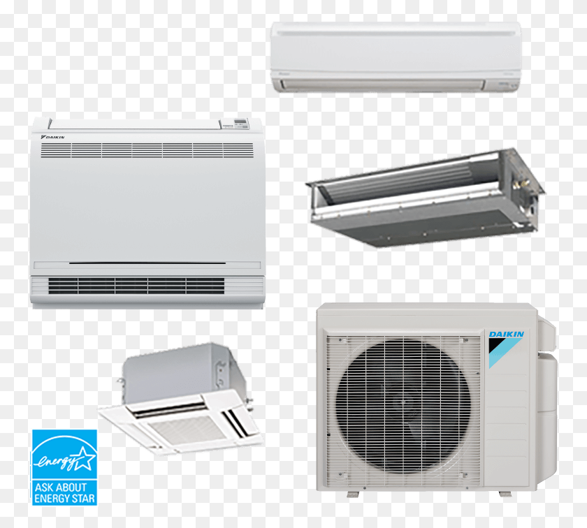 757x696 Daikin Multi Split System, Air Conditioner, Appliance HD PNG Download