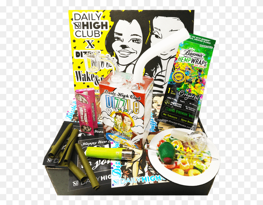 571x595 Daily High Club January 2019 Box, Food, Advertisement, Candy HD PNG Download