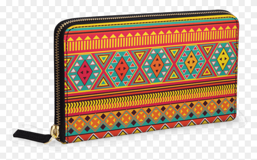 841x501 Dailyobjects Aztec Pattern Women39S Classic Wallet Comprar Monedero, Bordado, Alfombra, Puntada Hd Png