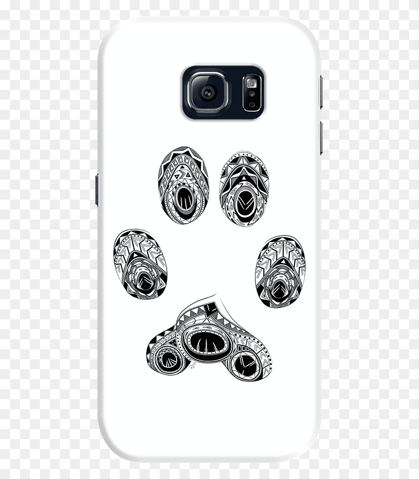 462x900 Dailyobjects Cat Paw Print Case For Samsung Galaxy Cat Paw Print Art, Doodle HD PNG Download