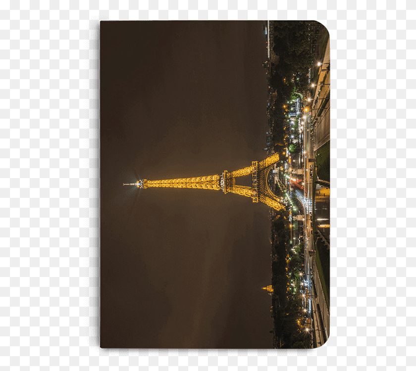 496x690 Dailyobjects Eiffel Tower By Night 2 A5 Notebook Plain Eiffel, Landscape, Outdoors, Nature HD PNG Download