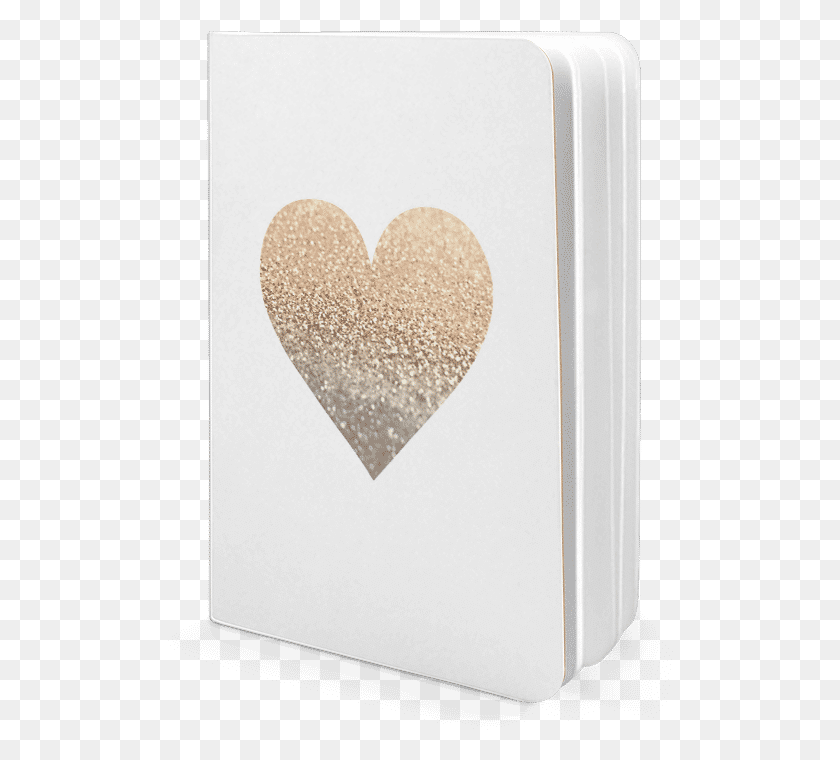506x700 Dailyobjects Gatsby Gold Heart A5 Notebook Plain Buy Heart, Rug, Canvas, Light HD PNG Download