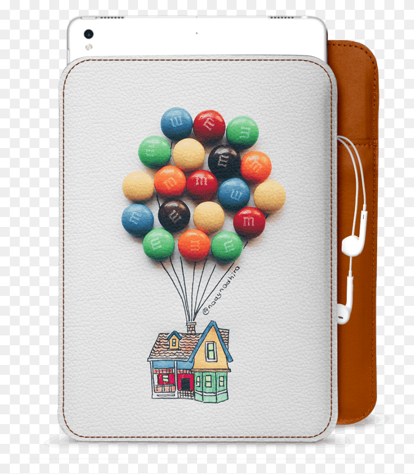 740x901 Dailyobjects Mampm Balloons Up House Real Leather Sleeve Illustration Snacks, Sweets, Food, Confectionery HD PNG Download