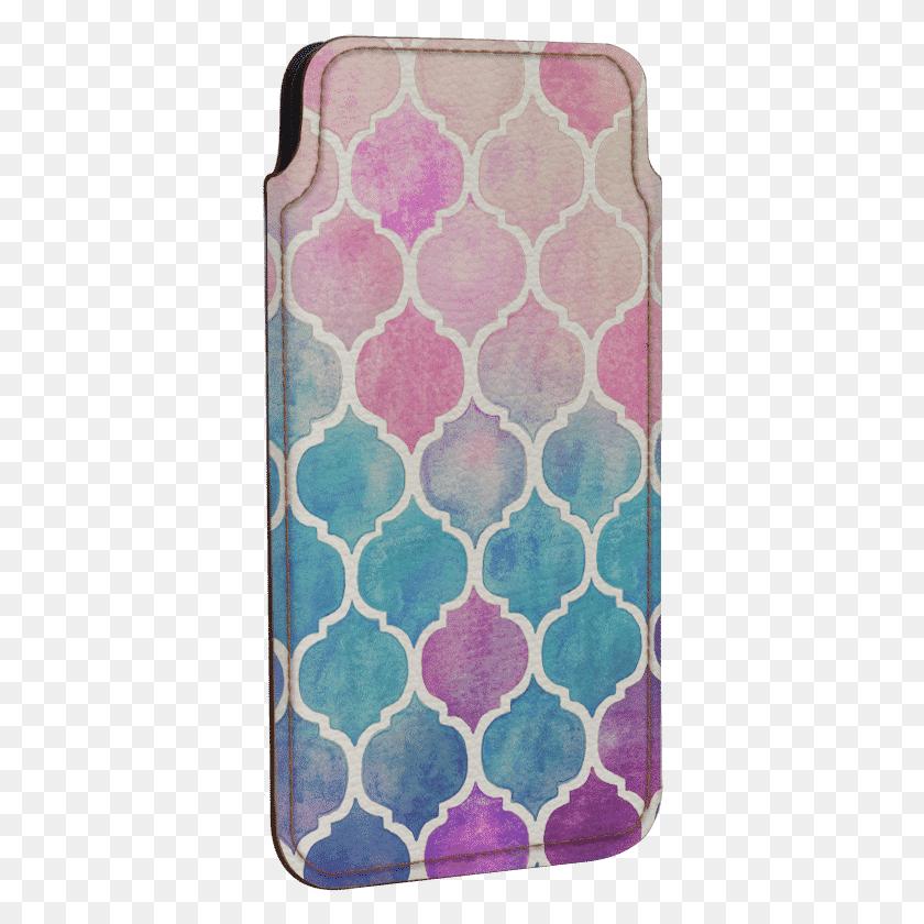 366x780 Dailyobjects Rainbow Pastel Watercolor Moroccan Real Mobile Phone Case, Rug HD PNG Download