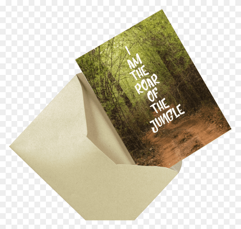 894x843 Dailyobjects Roar Of The Jungle A5 Greeting Card Buy Envelope, Mail, Business Card, Paper HD PNG Download