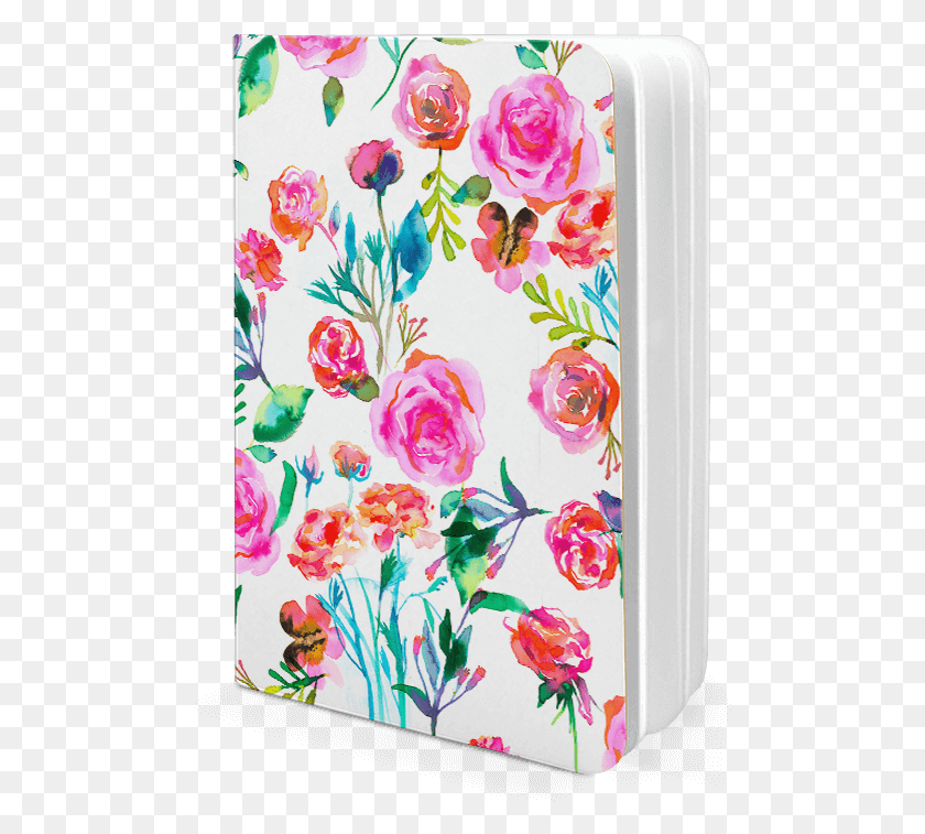 488x697 Dailyobjects Roses Bouquet Pink A5 Notebook Plain Buy Garden Roses, Floral Design, Pattern, Graphics HD PNG Download