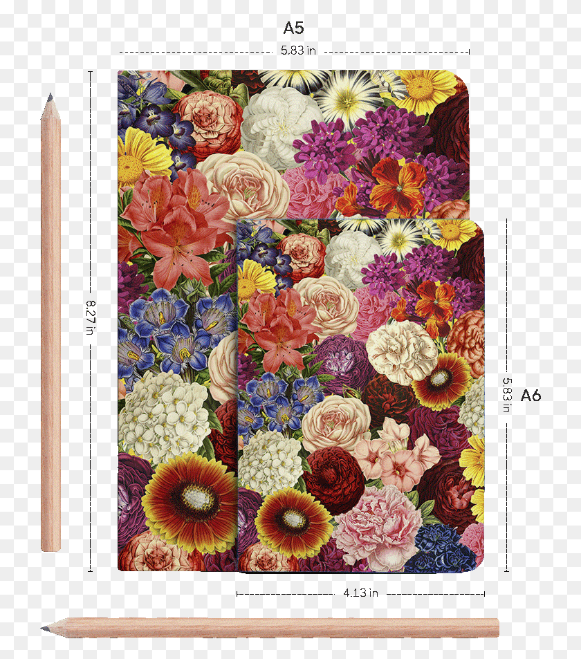 725x893 Dailyobjects Spring Explosion A6 Notebook Plain Buy Bouquet, Rug, Clothing, Apparel HD PNG Download